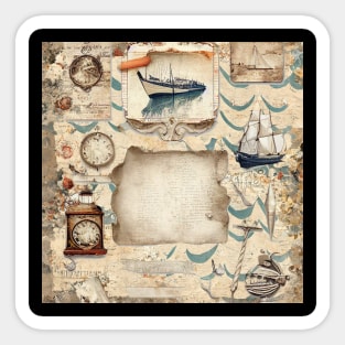 Crafty Pirate Vintage Sticker